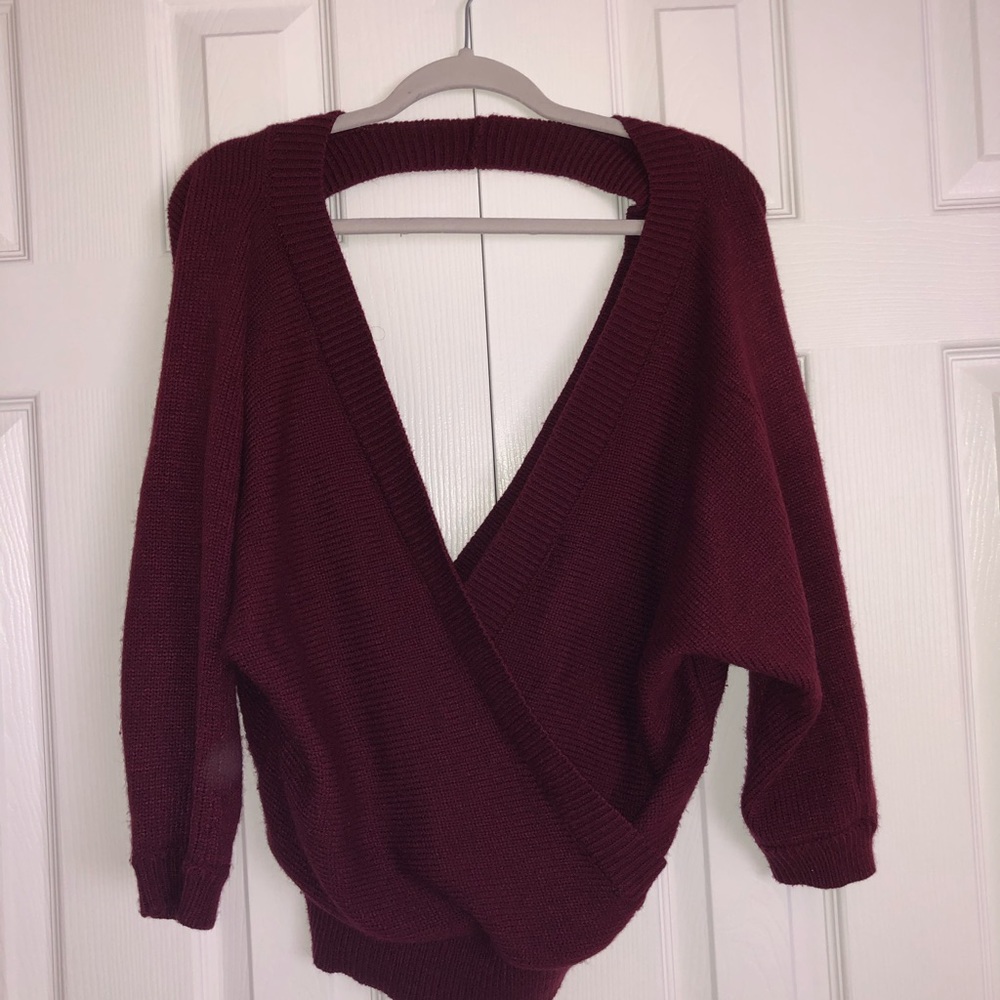 wrap twist front cardigan